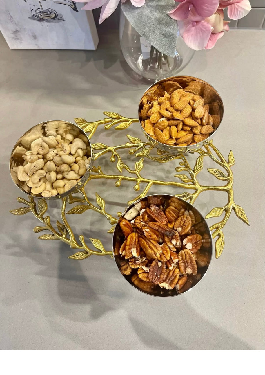 Olive Branch Triple Bowl