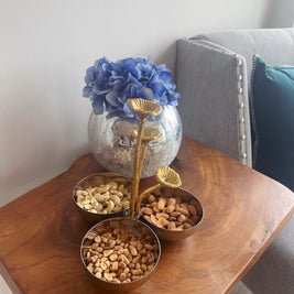 Triple Floral Bowl