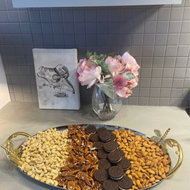 Butterfly Oval Tray