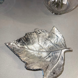 Silver Maple Leaf Platter