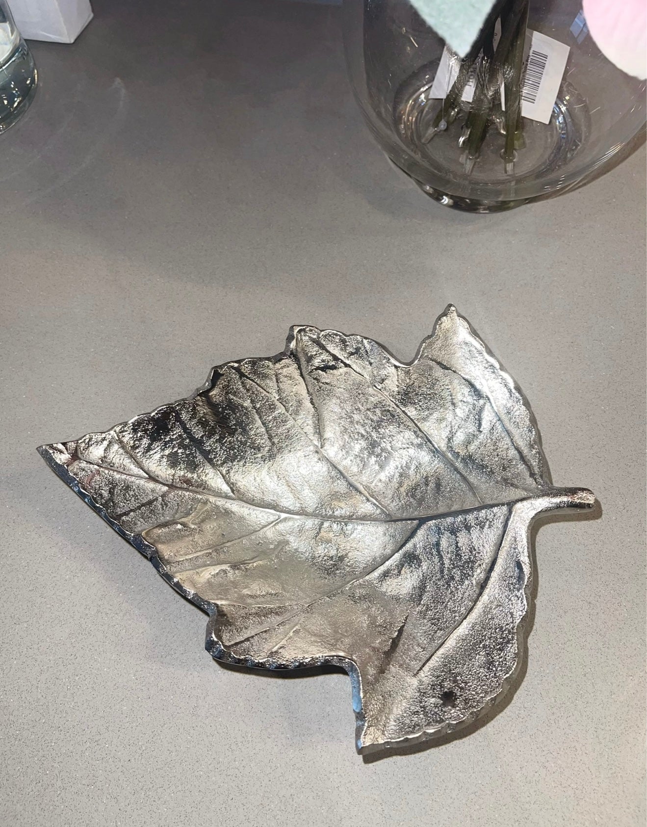 Silver Maple Leaf Platter