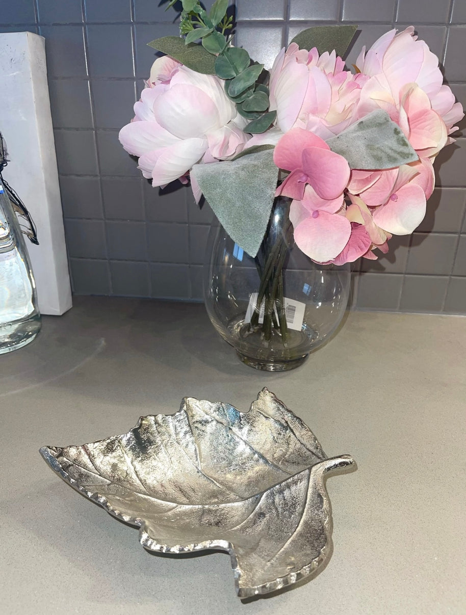 Silver Maple Leaf Platter