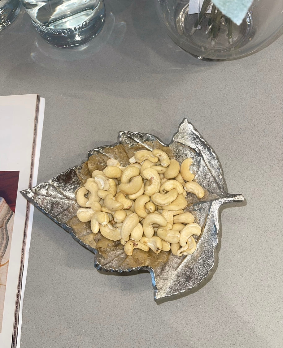 Silver Maple Leaf Platter
