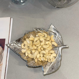 Silver Maple Leaf Platter